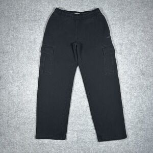 TNA Cozy Fleece Cargo Sweatpants Womens Size Xs‎ Black Mega Fit Loungewear